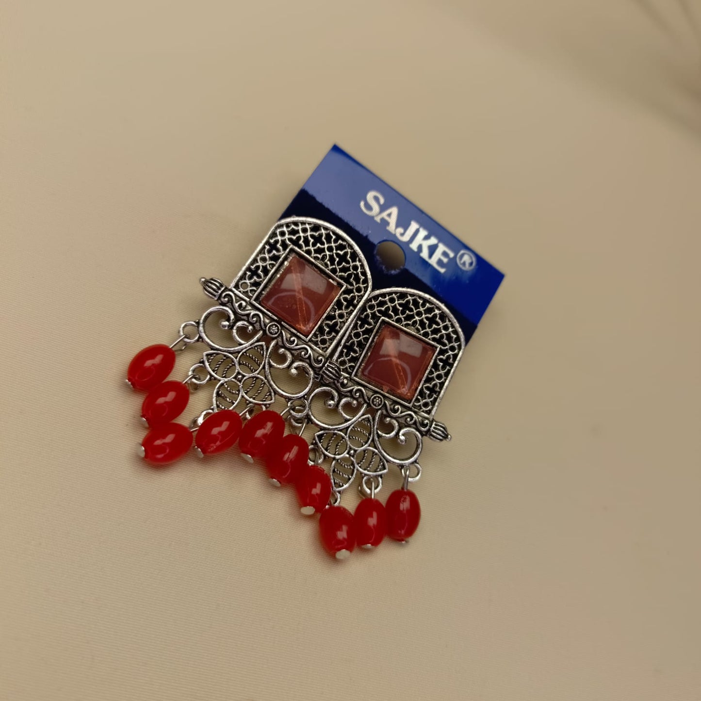 Traditional Ethnic Oxidized Earrings – Multiple Colors Available