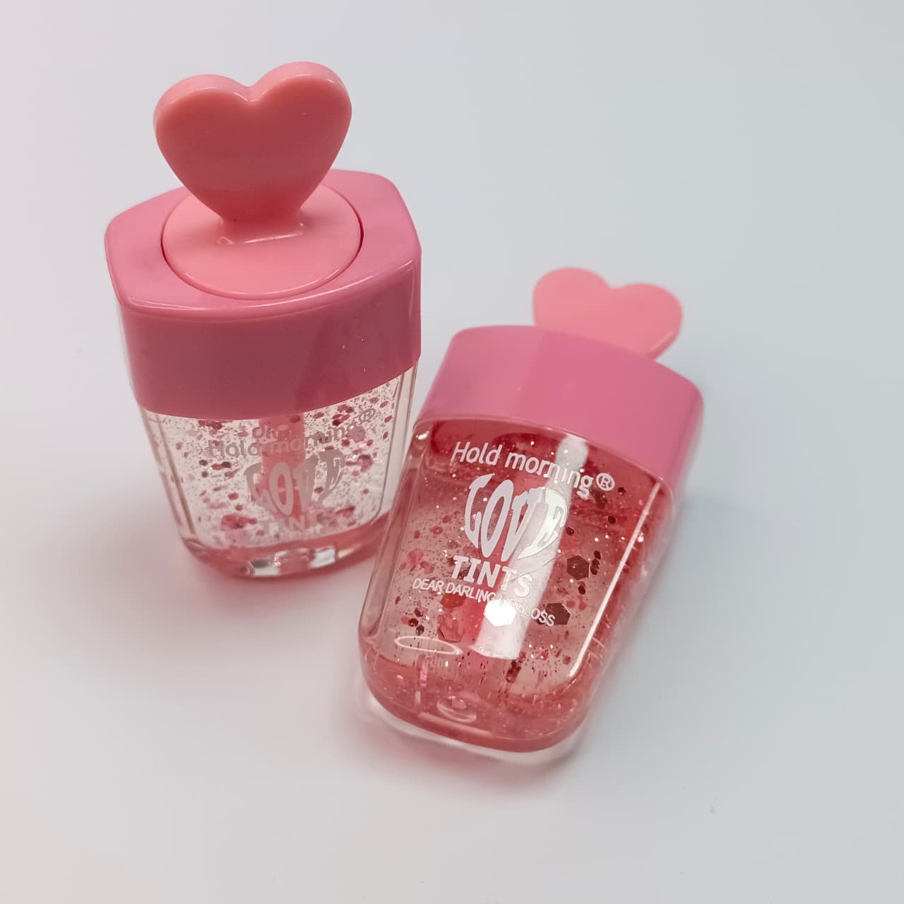 Cute Heart Lip Gloss – Glittery Tint Gloss with Popsicle Design ( pack of 1 )