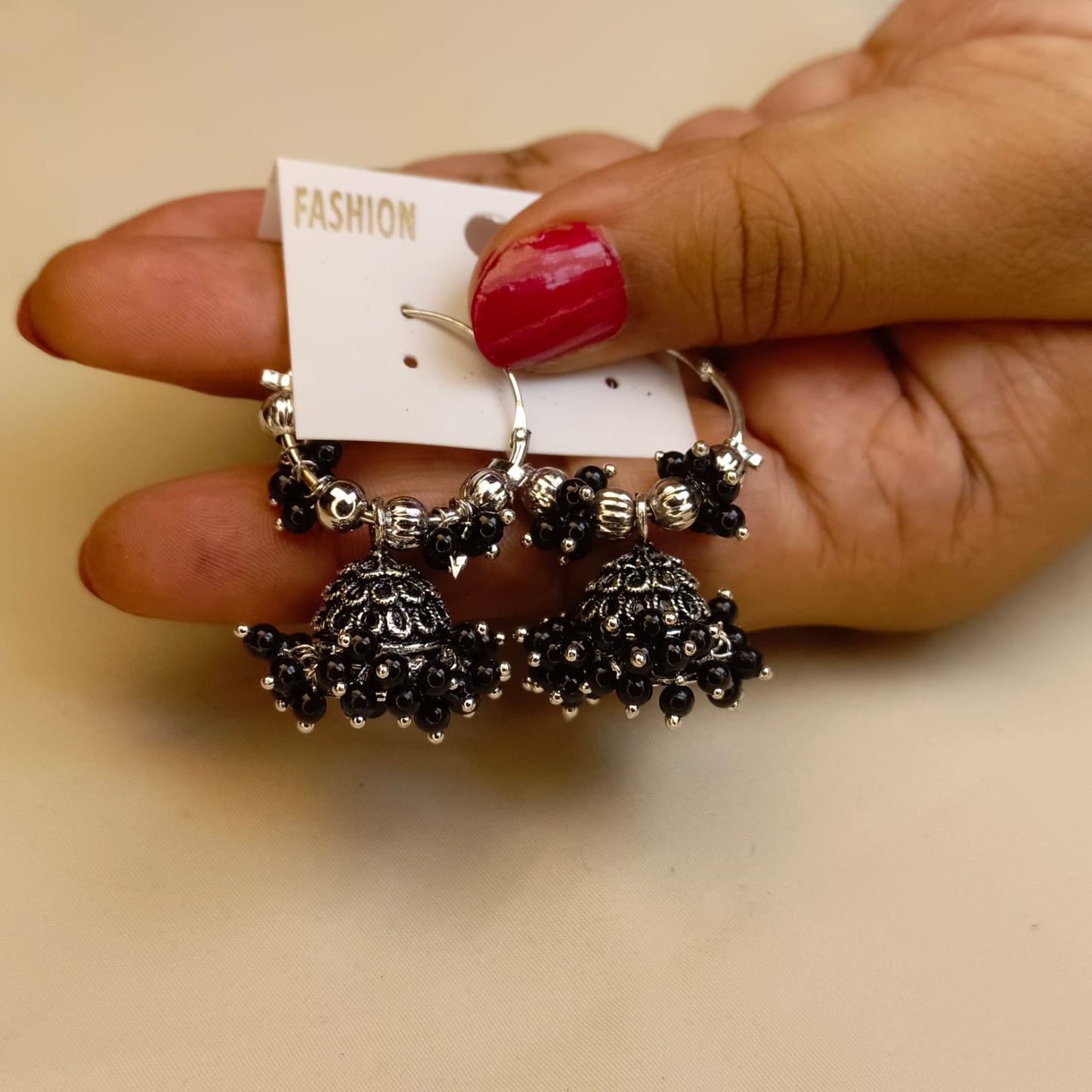 Traditional Beaded Jhumka Earrings for Women & Girls – Multiple Colors