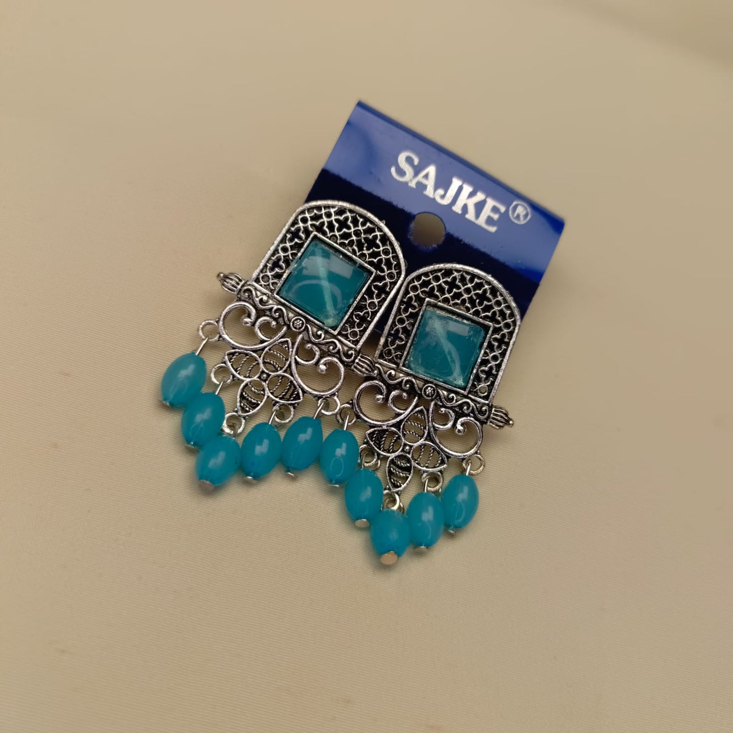 Traditional Ethnic Oxidized Earrings – Multiple Colors Available