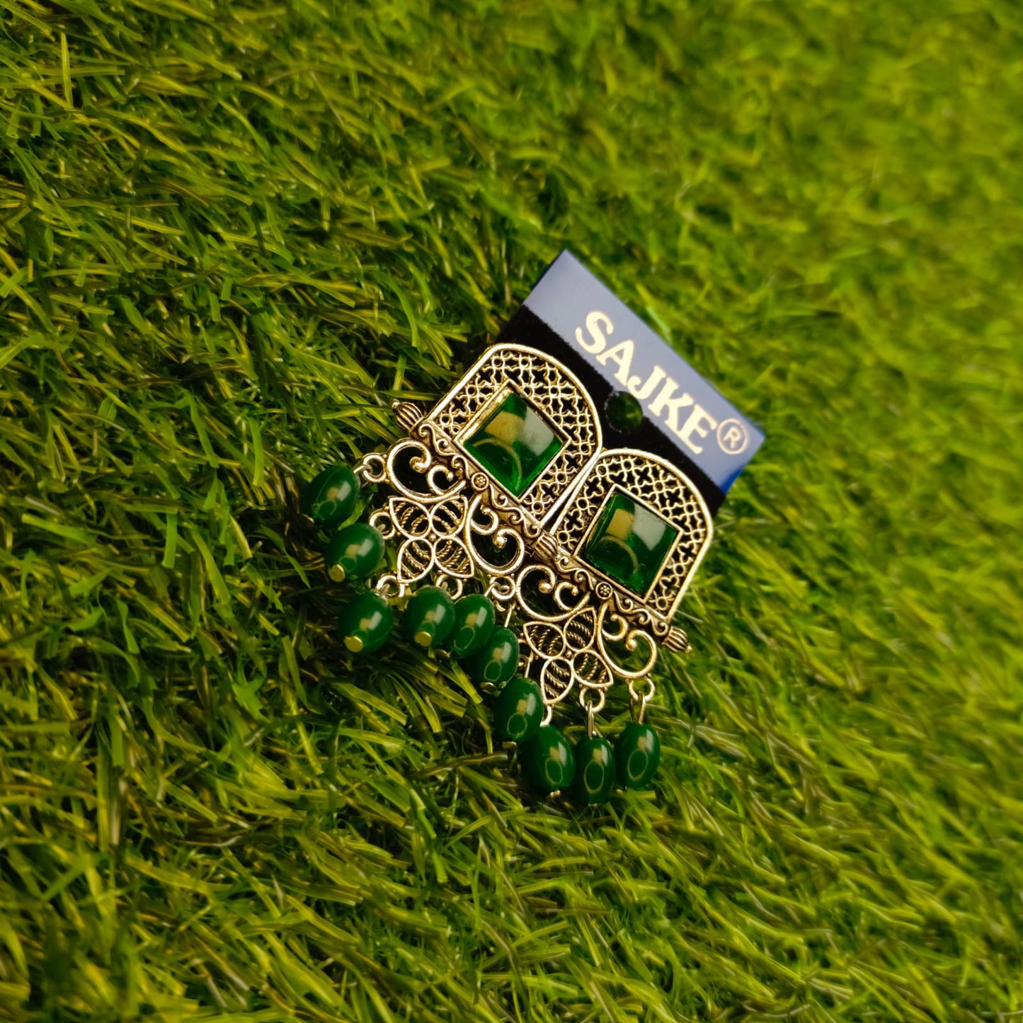 Traditional Ethnic Oxidized Earrings – Multiple Colors Available