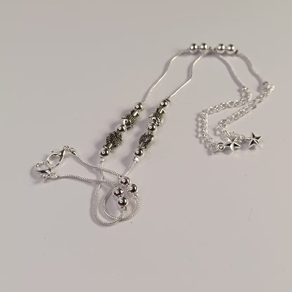Traditional Silver-Plated Payal Anklet Set for Women & Girls