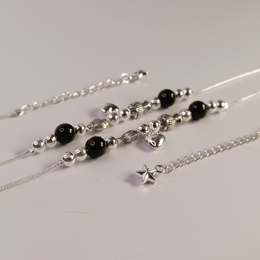 Traditional Silver-Plated Payal Anklet Set for Women & Girls