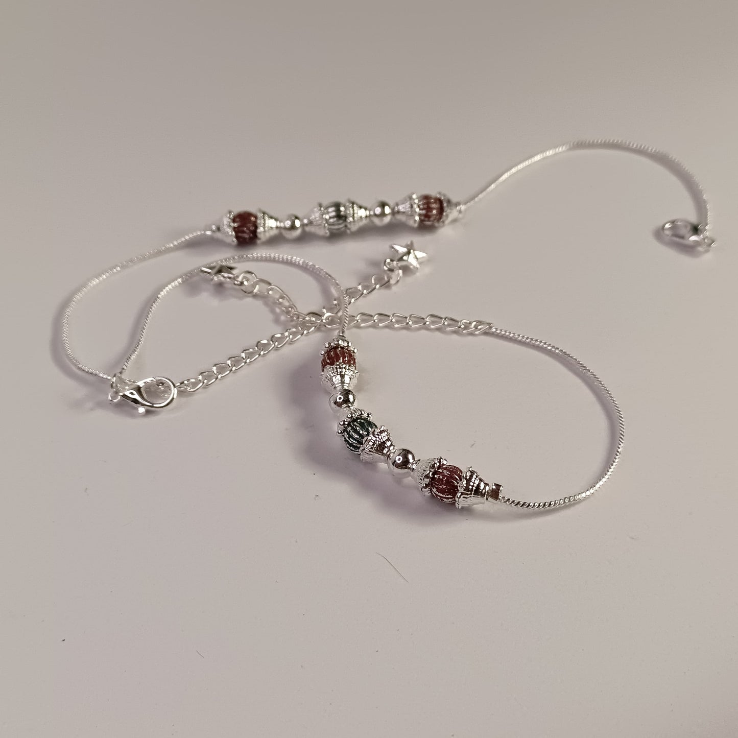 Traditional Silver-Plated Payal Anklet Set for Women & Girls –