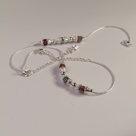 Traditional Silver-Plated Payal Anklet Set for Women & Girls –