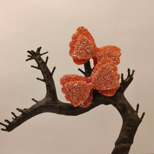 ✨ Sparkling Rhinestone Glitter Bow – Decorative Craft & Hair Accessory ( pack of 1 )