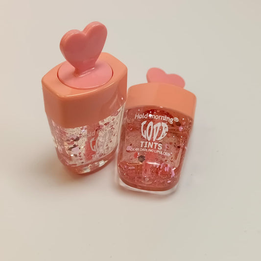 Cute Heart Lip Gloss – Glittery Tint Gloss with Popsicle Design ( pack of 1 )