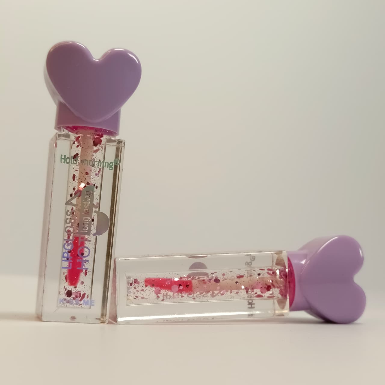 Heart Cap Glitter Lip Gloss – Long Lasting Moisturizing Gloss"