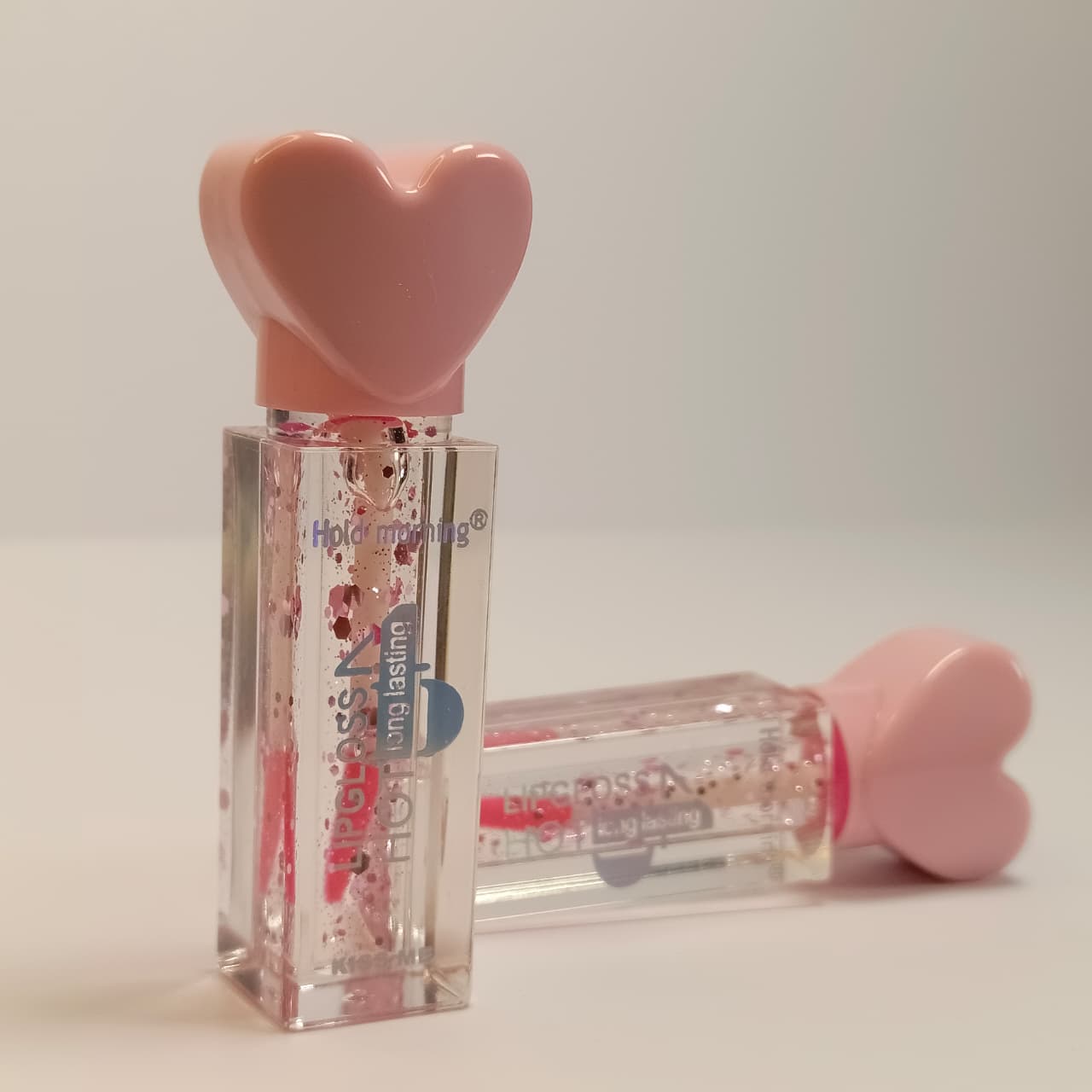 Heart Cap Glitter Lip Gloss – Long Lasting Moisturizing Gloss"