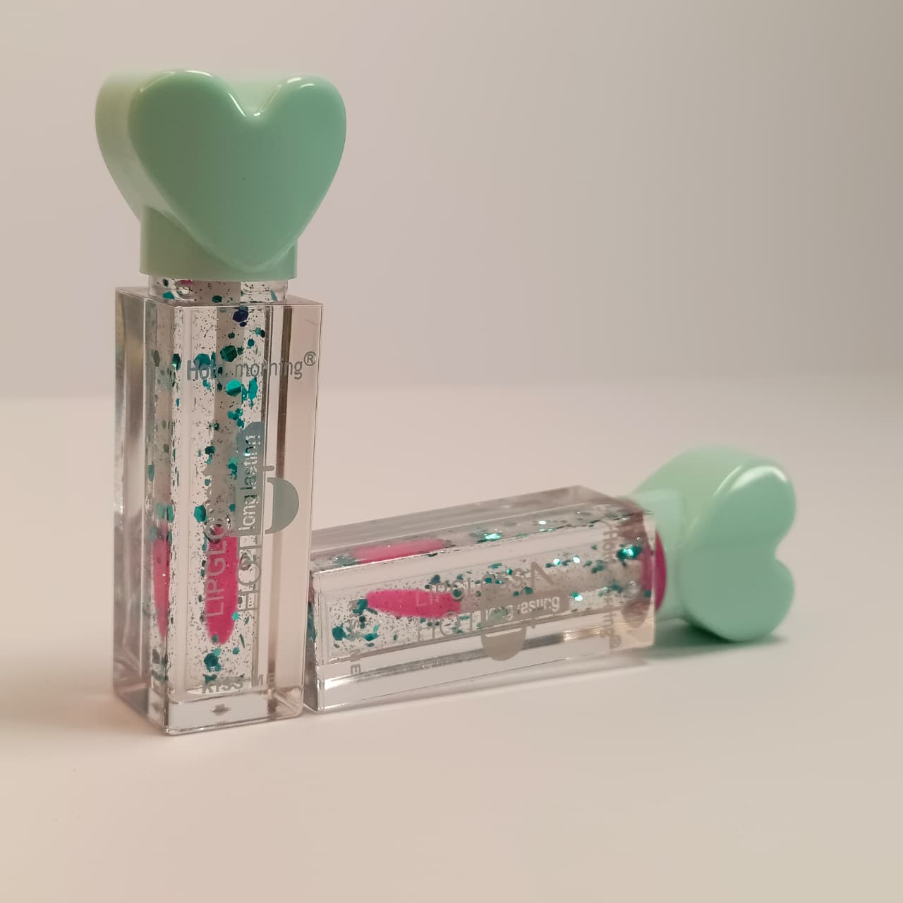 Heart Cap Glitter Lip Gloss – Long Lasting Moisturizing Gloss"