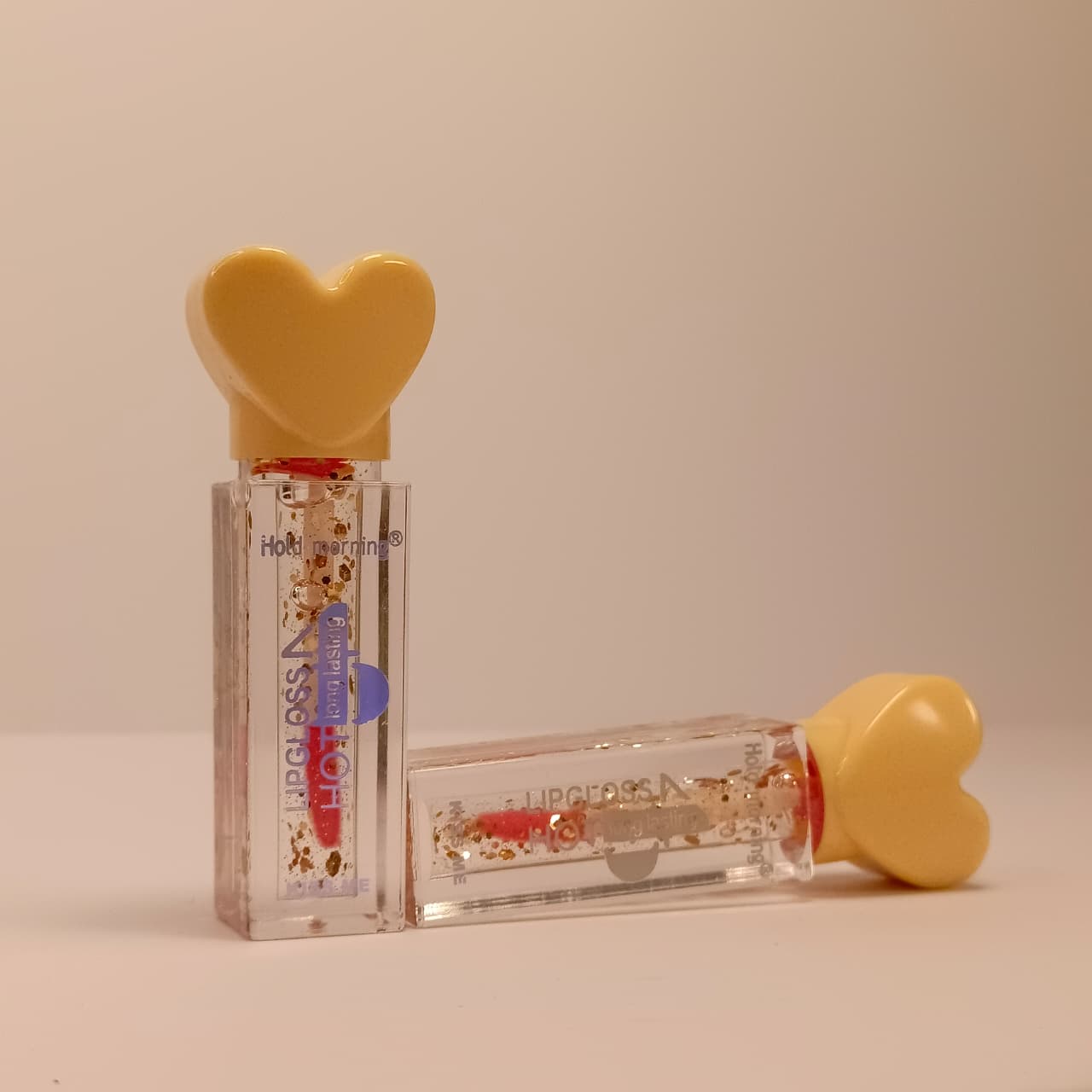 Heart Cap Glitter Lip Gloss – Long Lasting Moisturizing Gloss"