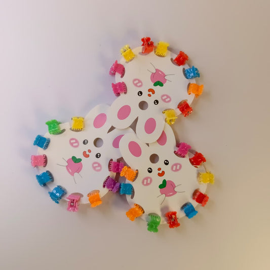 Mini Colorful Hair Claw Clips Set – Pack of 1  CARD (Multicolor)