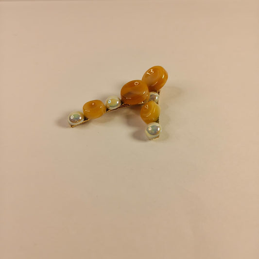 ✨ Glossy Bead & Pearl Hair Clip Set – Stylish & Elegant