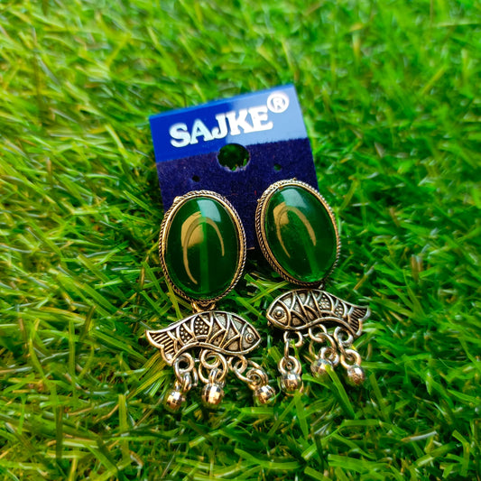 Traditional Fish Design Drop Earrings for Women & Girls – Multiple Colors